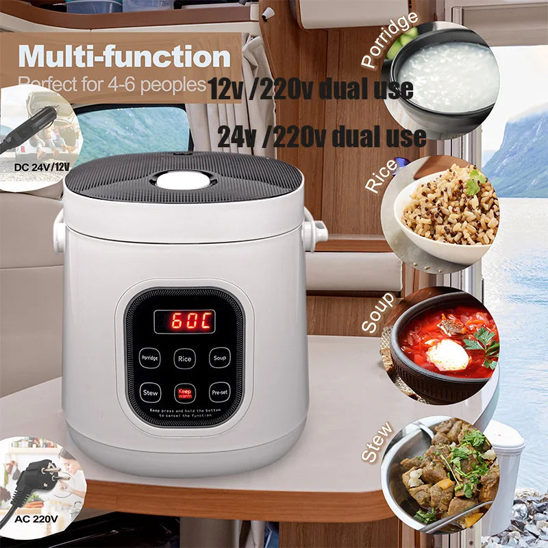 Car Rice Cooker 12v 24v 220v Car Dual