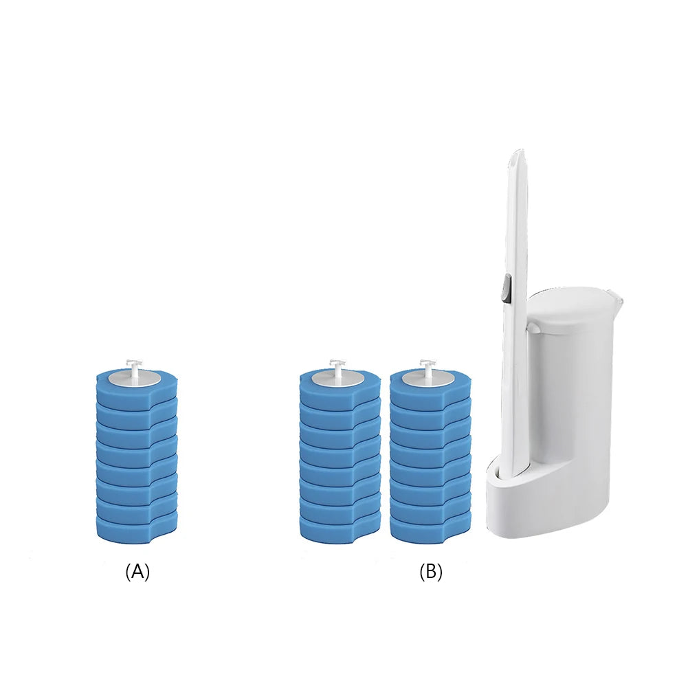 Wall-Mounted Disposable Toilet Brush Cleaner 8/16/24pcs Brush