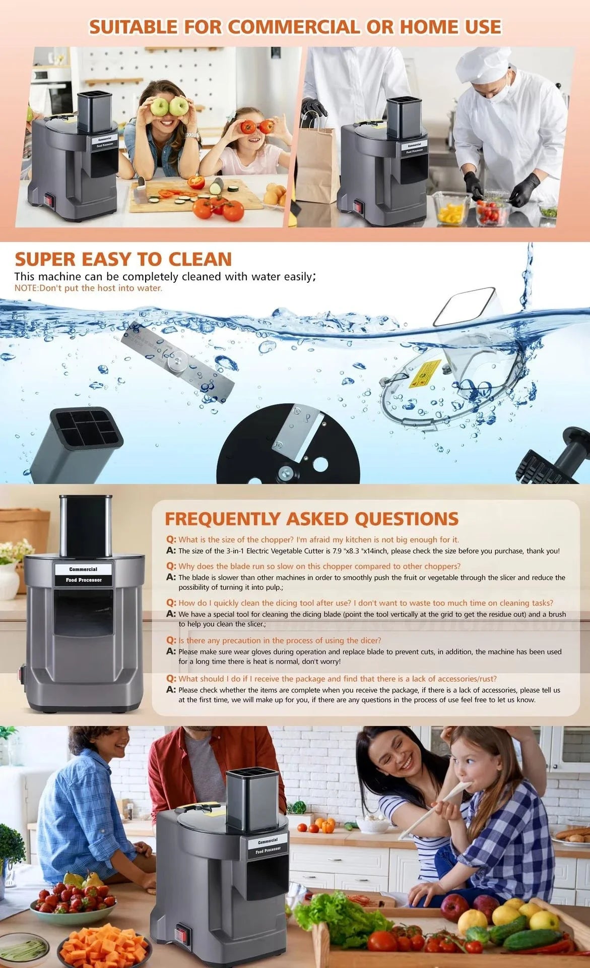 Lx K8600 Vegetable Cutter Slicing Shredding Dicing Maker