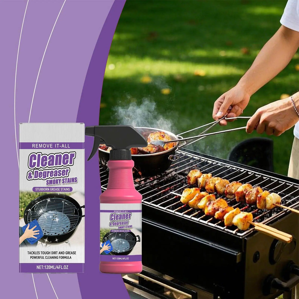 120ml Barbecue Rack Cleaner Powerful Cleaning Stubborn Grease