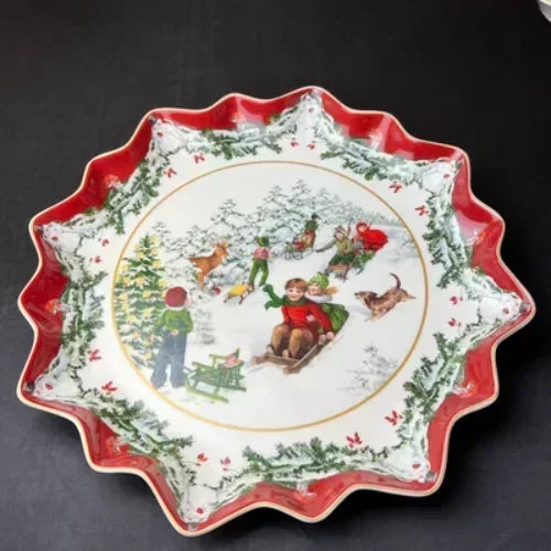 Selling German Bao Tableware Christmas European Dinner Plate