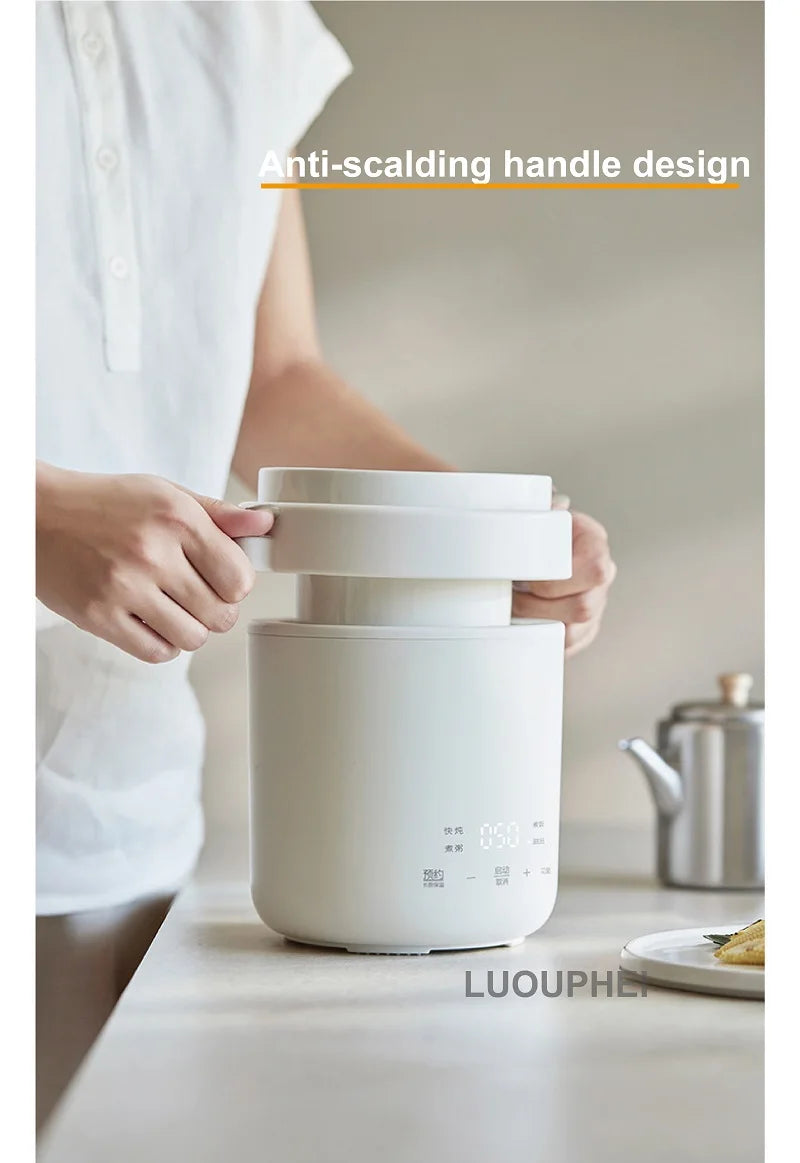 600ml Rice Cooker Multi-Function Ceramic Non-Stick Fast Electric