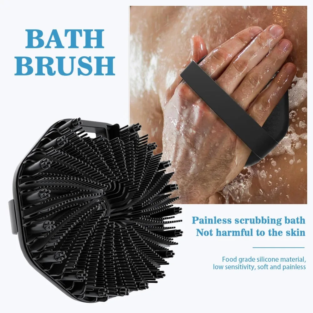 Bath Soft Silicone Back Brush Bath Shower Sponge