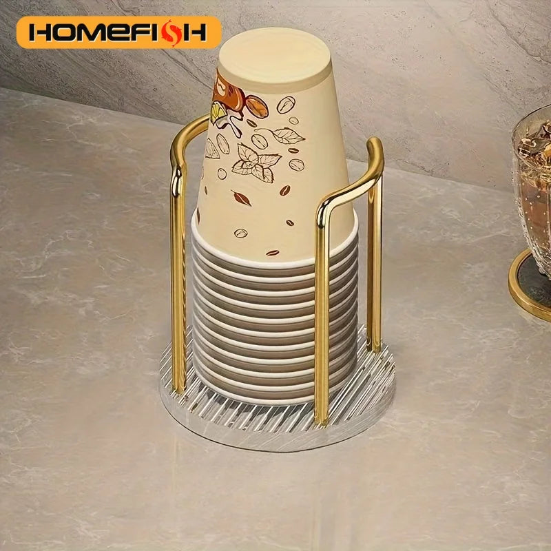 Disposable Cup Storage Holder Luxury Cup Dispenser Rack