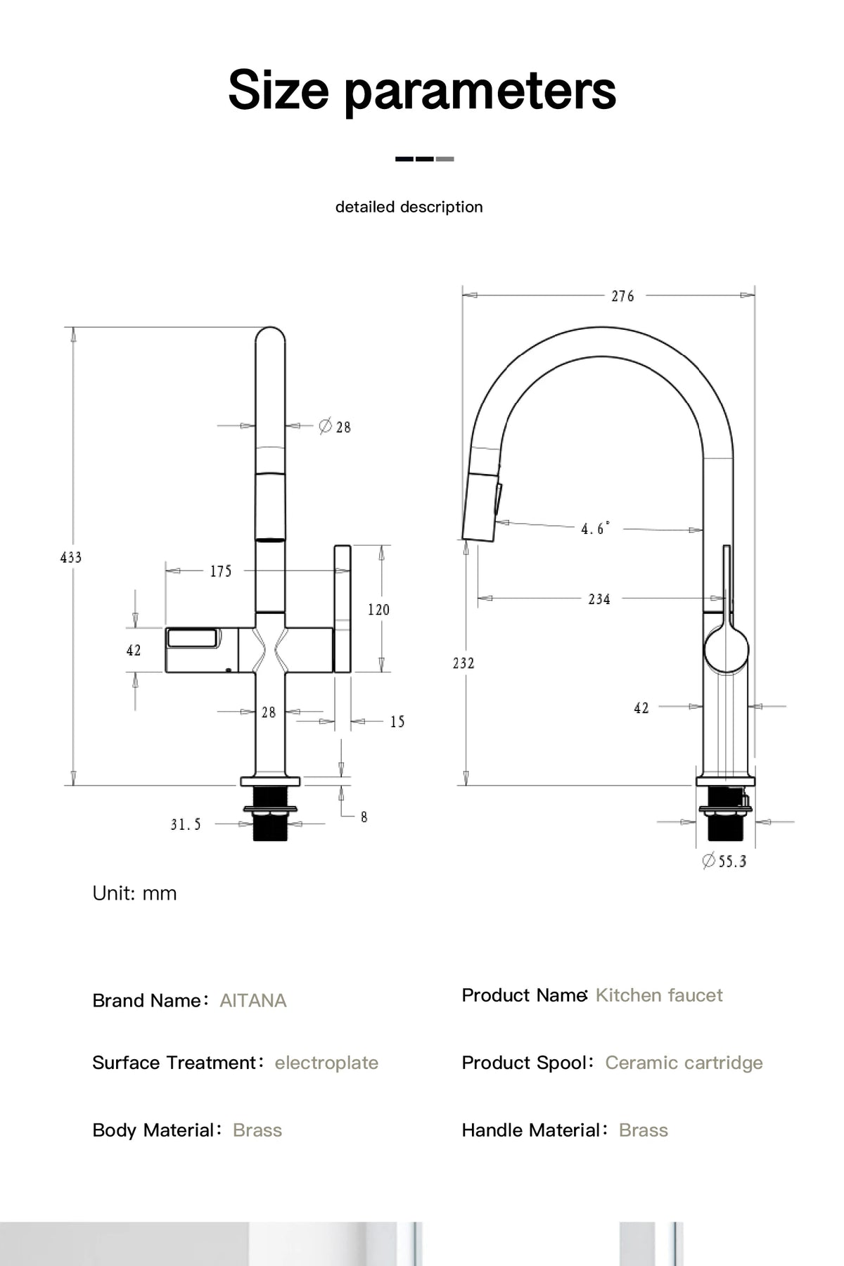 Luxury Brass Gun Gray Faucet Led Digital Sensing
