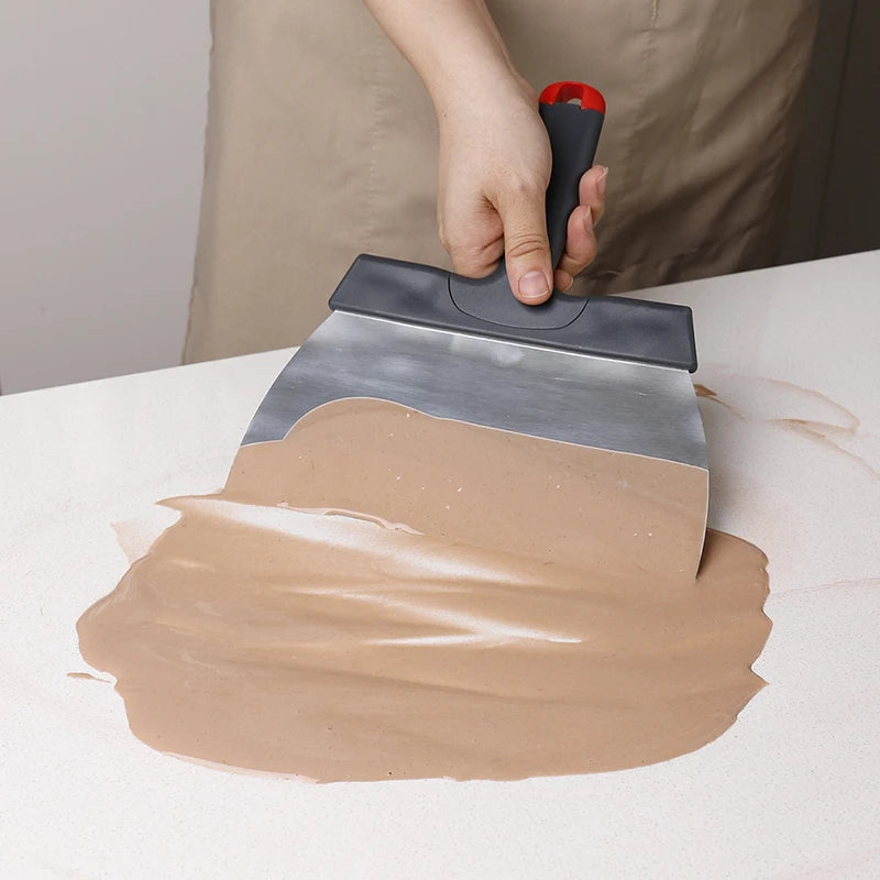 Coating Spatula Chocolate Scraper Stainless Steel Dough Scraper
