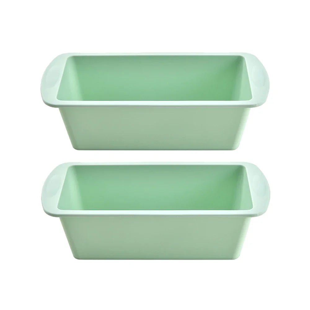 2pcs Loaf Pan Bread Toast Reusable Silicone Mold