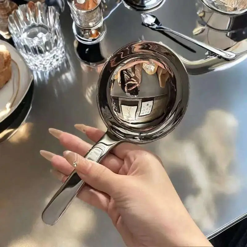 Short Handle Large Ramen Bouillon Spoon Deepen Tablespoons