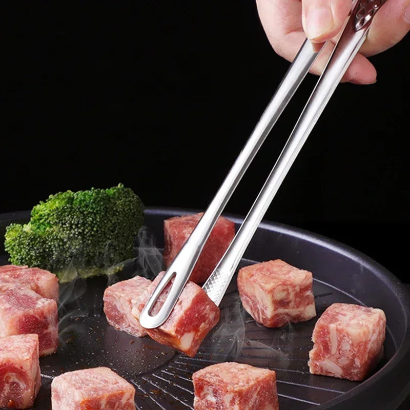 Tongs Stainless Steel Barbecue Tongs Clip Bbq Grill