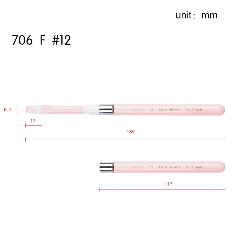 Pink Travel Minipen Korean Synthetic Hair Artist Acrylic