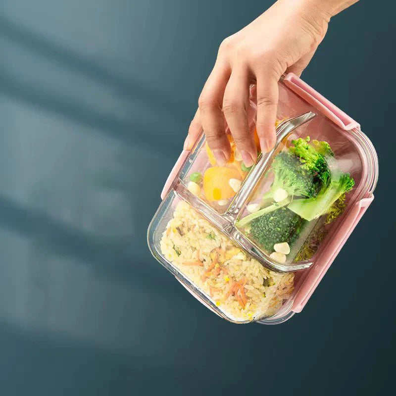 Style Lunch Box Glass 1050ml Microwave Bento Box