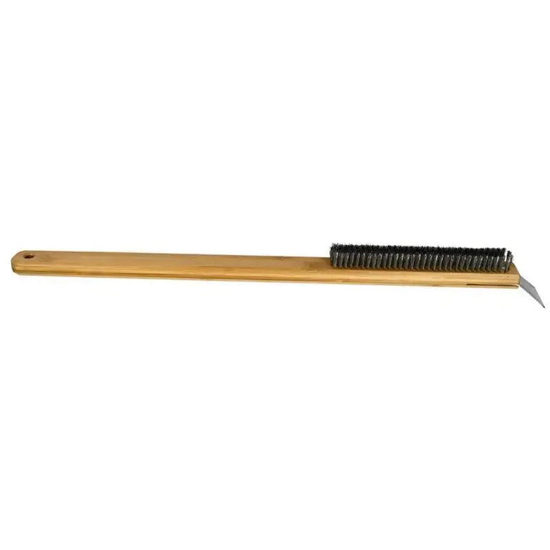 Long Handle Pizza Oven Brush Scraper Grill Cleaning