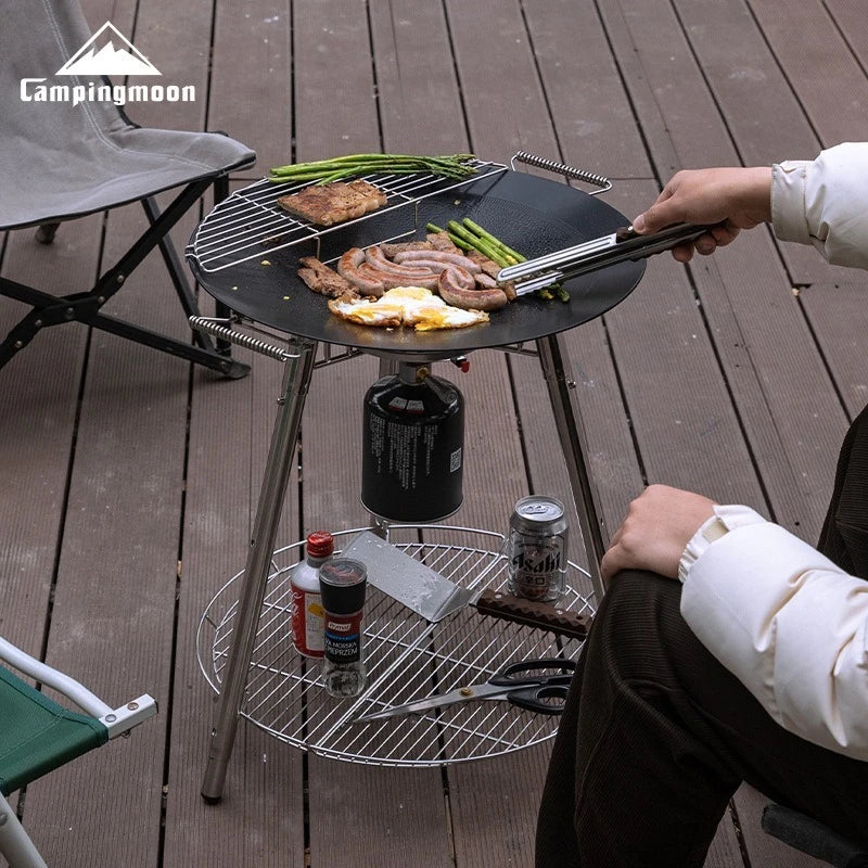 Campingmoon Gr-901 Camping Gas Stove Fire Grill Outdoor