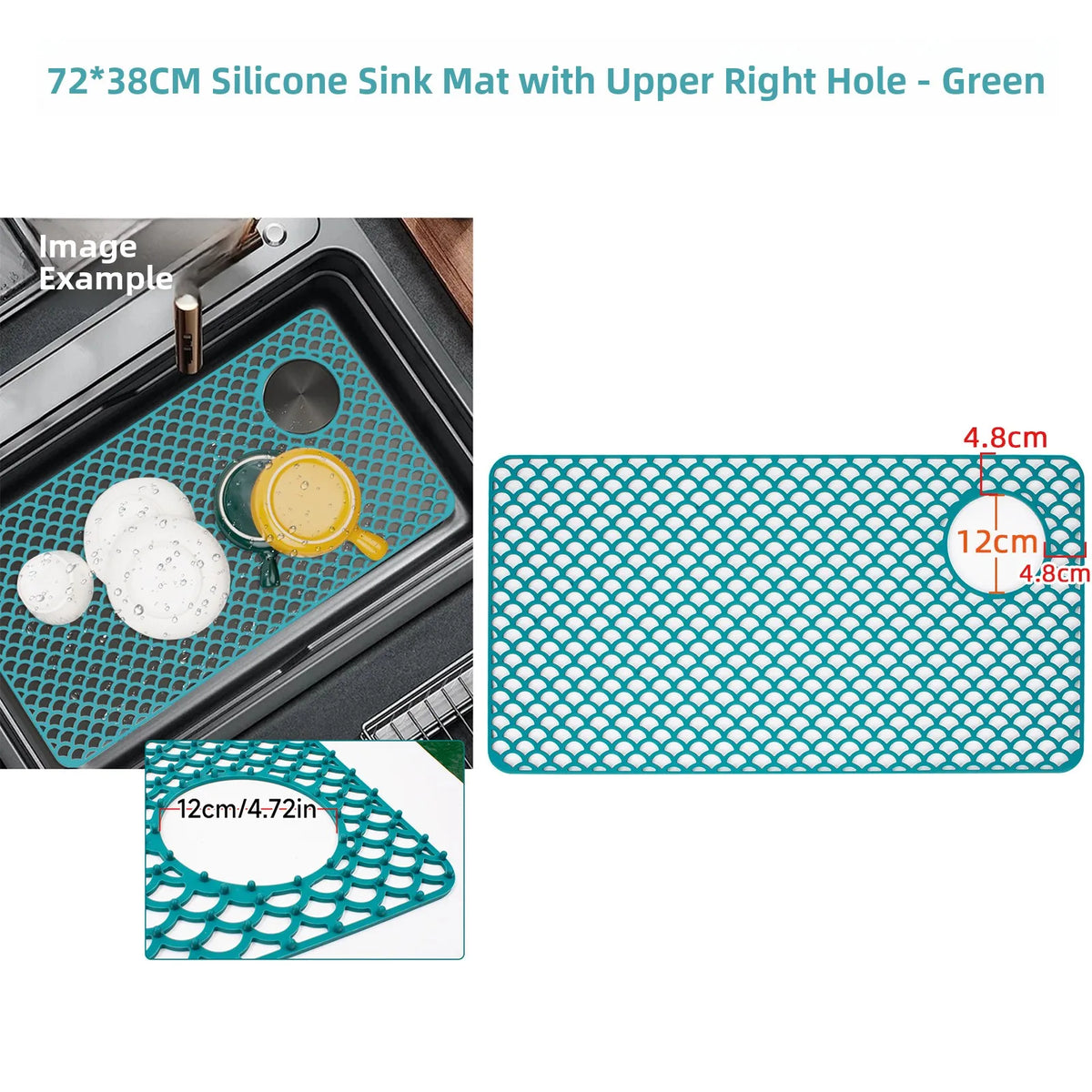 Sink Silicone Mat Anti-Scratch Honeycomb Pad Dishwashing Basin