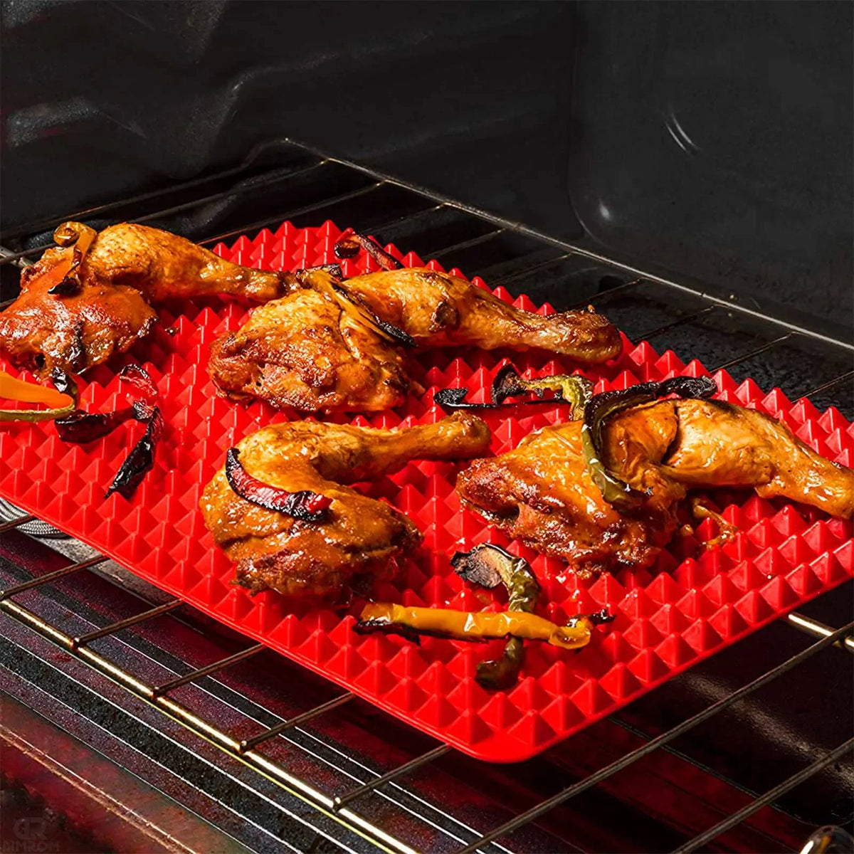Non-Stick Silicone Pyramid Cooking Mat Baking Mat Grid