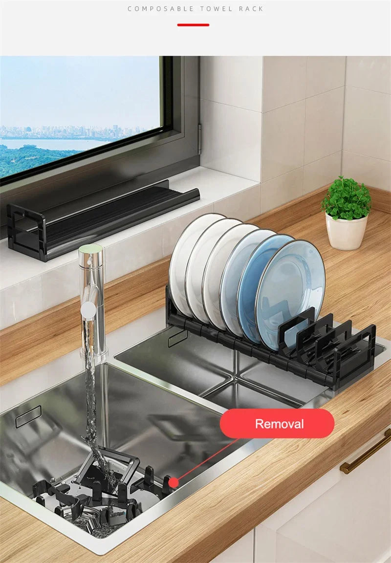 Under Cabinet Bowl Dish Rack Cabinet Drawer Storage