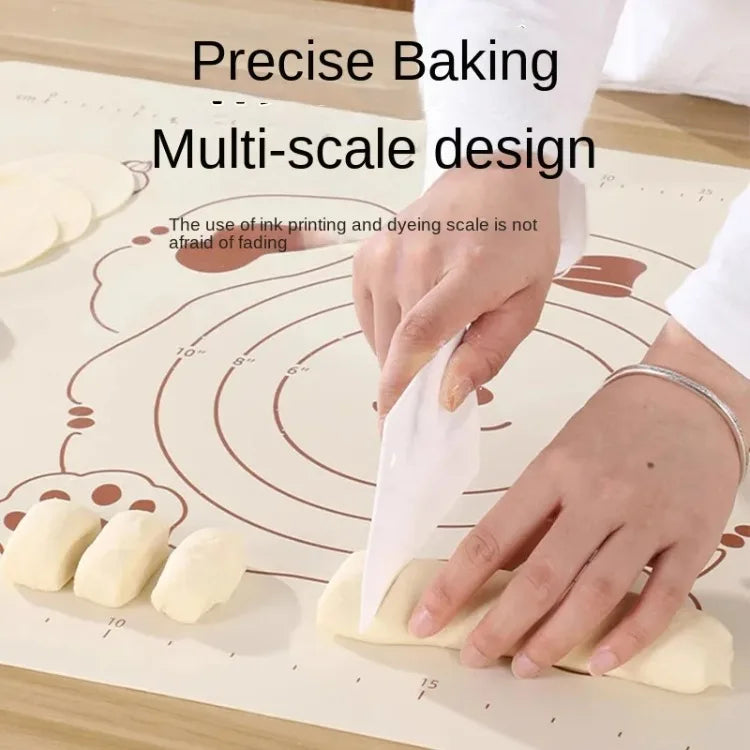 Food Grade Silicone Kneading Mat Cute Bear Anti