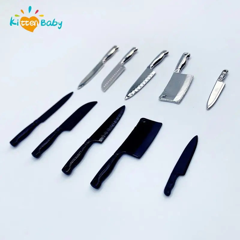 Doll House Mini Knife Cooking Utensils Model Dollhouse
