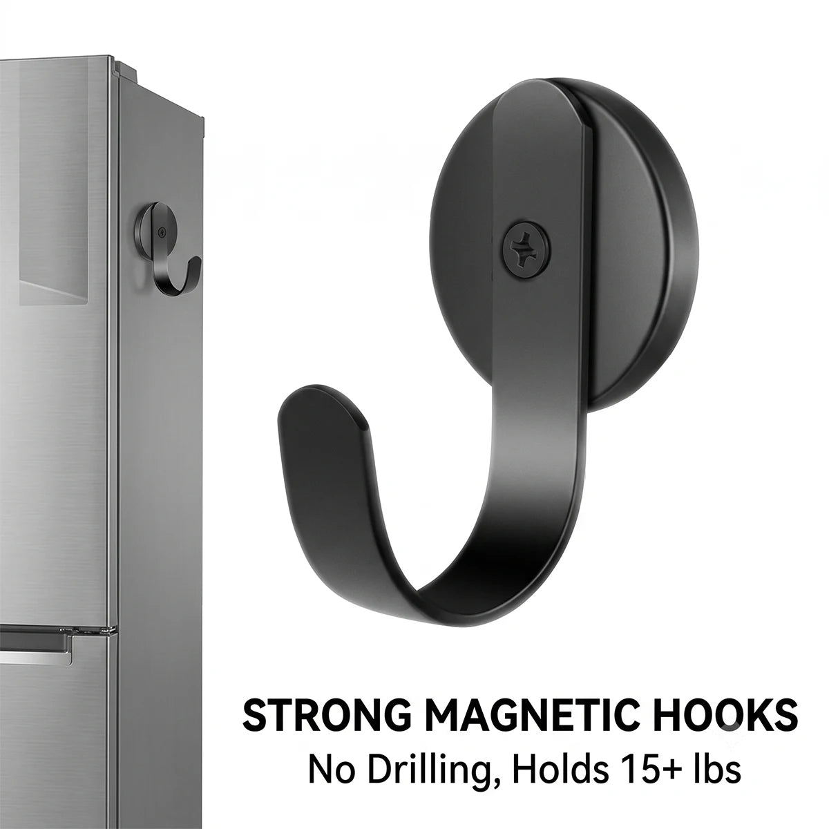 Anti-Scratch Rubber Coated Magnetic Hooks Heavy Duty Cruise