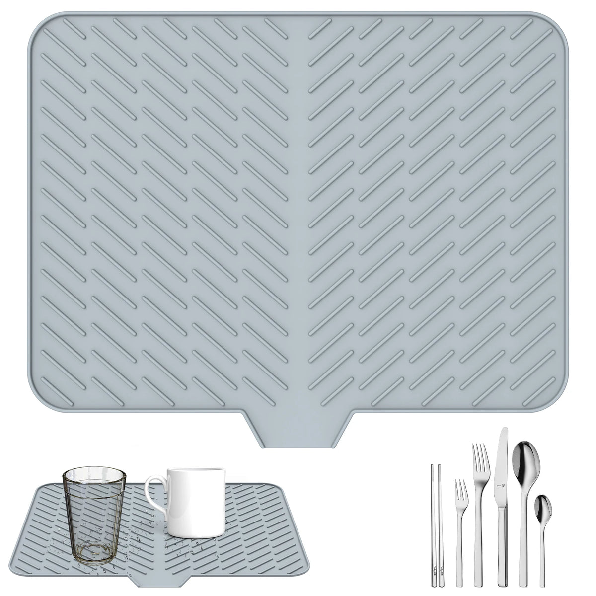 Dish Drying Mat Ultra Absorbent Silicone Drying Mats