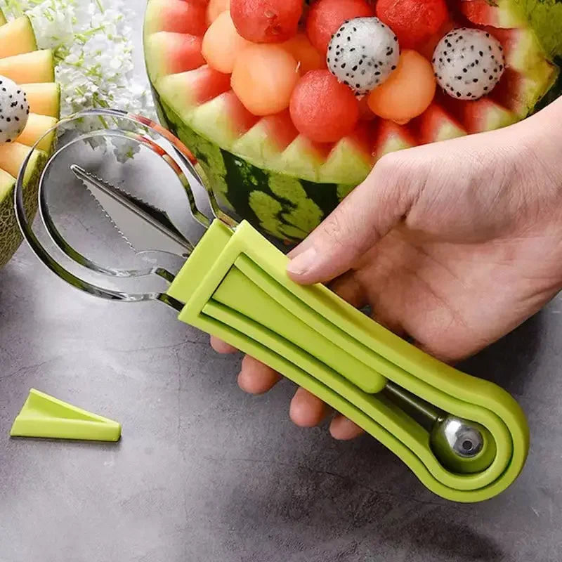 In Watermelon Slicer Cutter Scoop Fruit Carving Knife