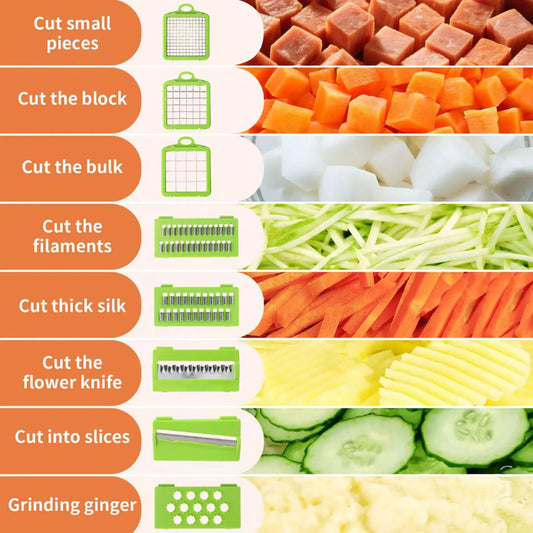 Vegetable Cutting Artifact Grater Potato Slicer Shredder Onion