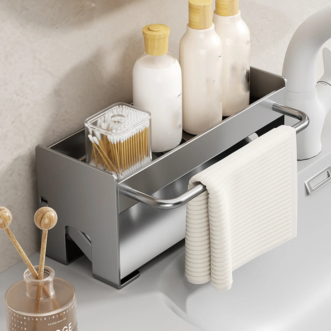 Sink Stand Sponge Holder Dish Drainer Organizers Storage