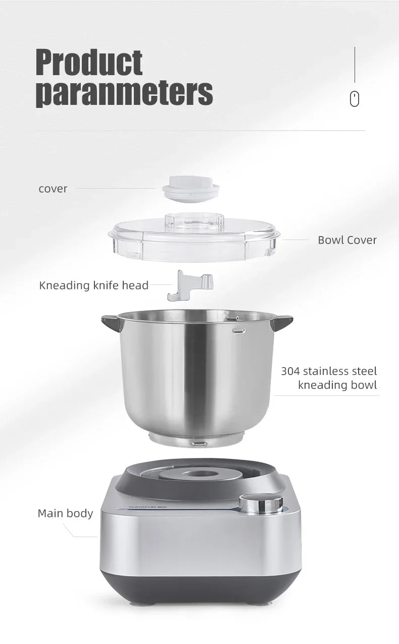 Sunatur 5l/8l Electric Dough Mixer Kneader Mixer Stand