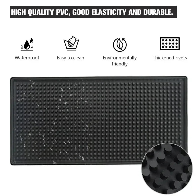 Bar Mat Rubber Dish Drying Mat Countertop Non