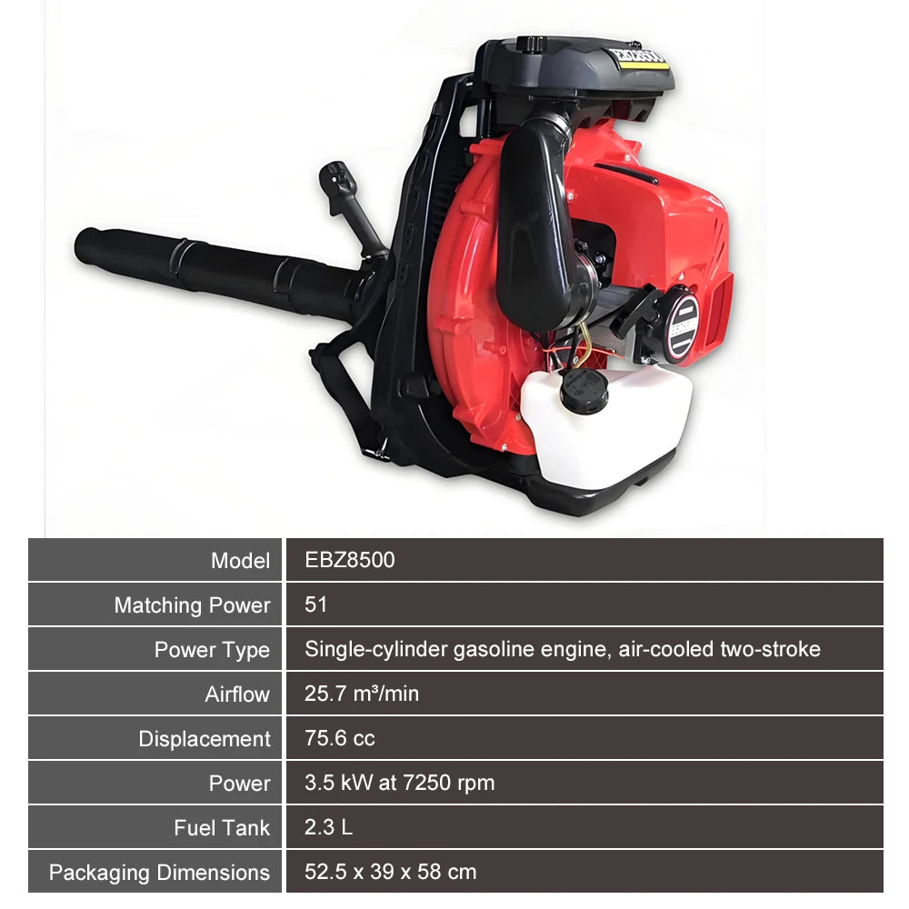 Heavy Duty Petrol Leaf Blower 3500w High Power