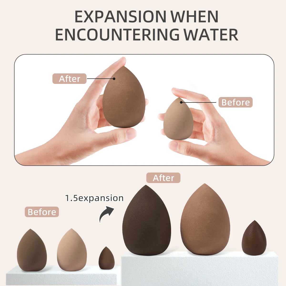 20/40pcs Makeup Brush Sponge Professional Makeup Brush Triangle