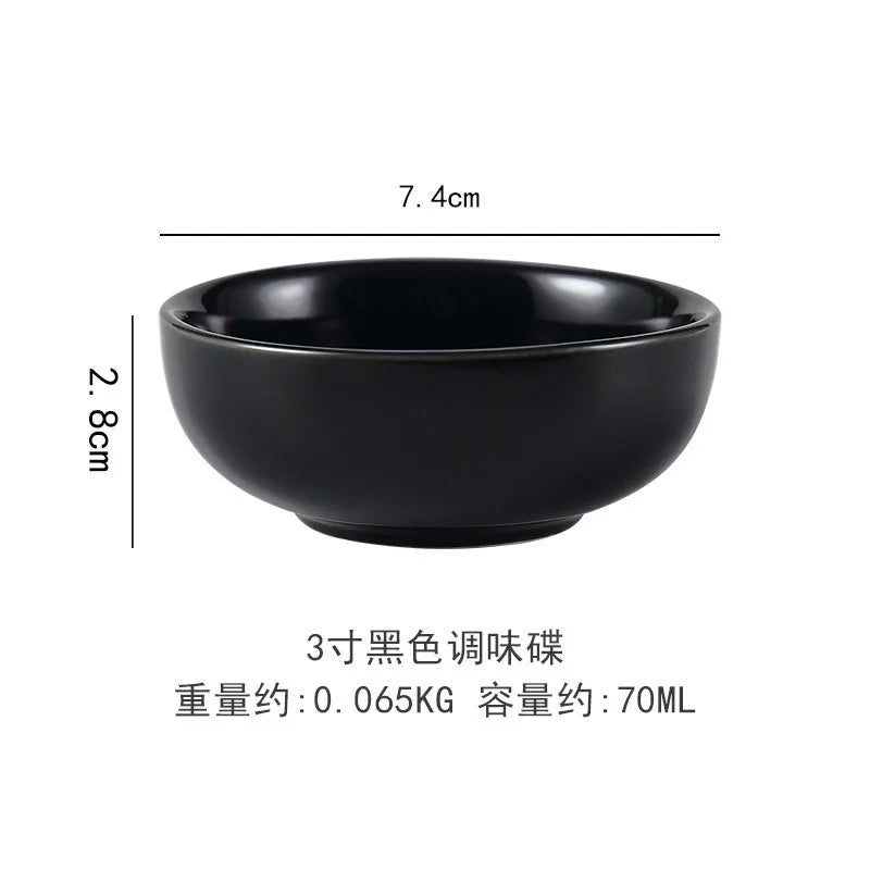 Ceramic Dipping Bowls Soy Sauce Dish Dip Bowls