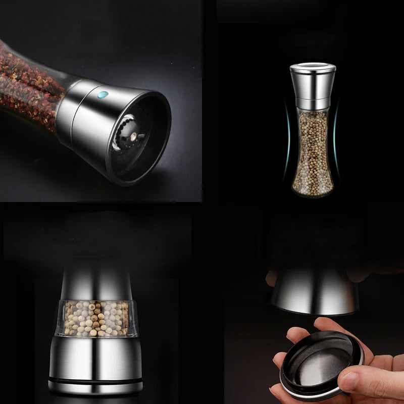 Stainless Steel Salt Pepper Grinders Bottle Spice Jar