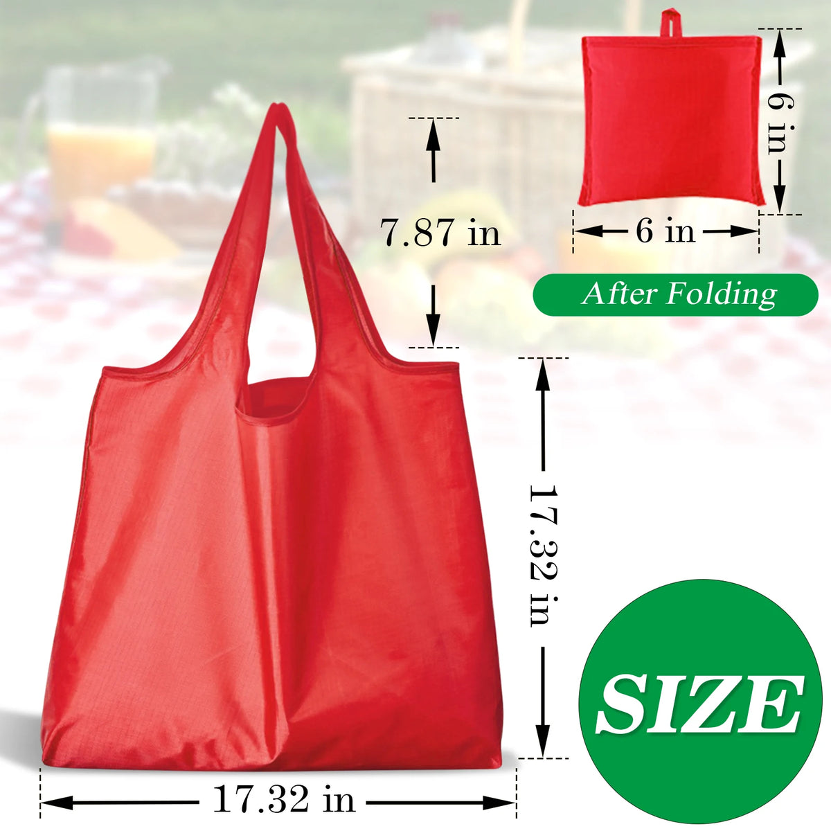 Reusable Grocery Bags Foldable Shopping Bags Machine Washable