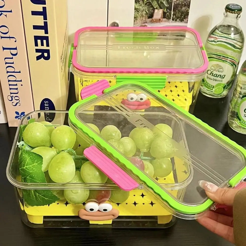 Sealed Food Storage Container Save Space Lid Refrigerator