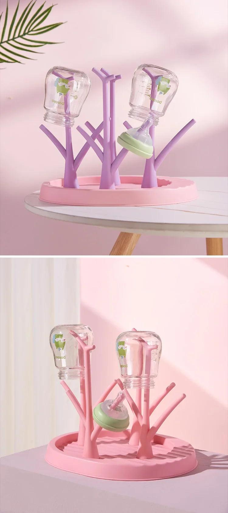 Baby Bottle Holder Cleaning Dryer Drainer Removable Baby