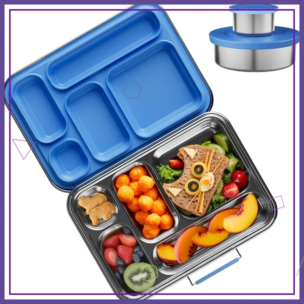 Kids Stainless Steel Bento Box Leakproof Bpa Compartments