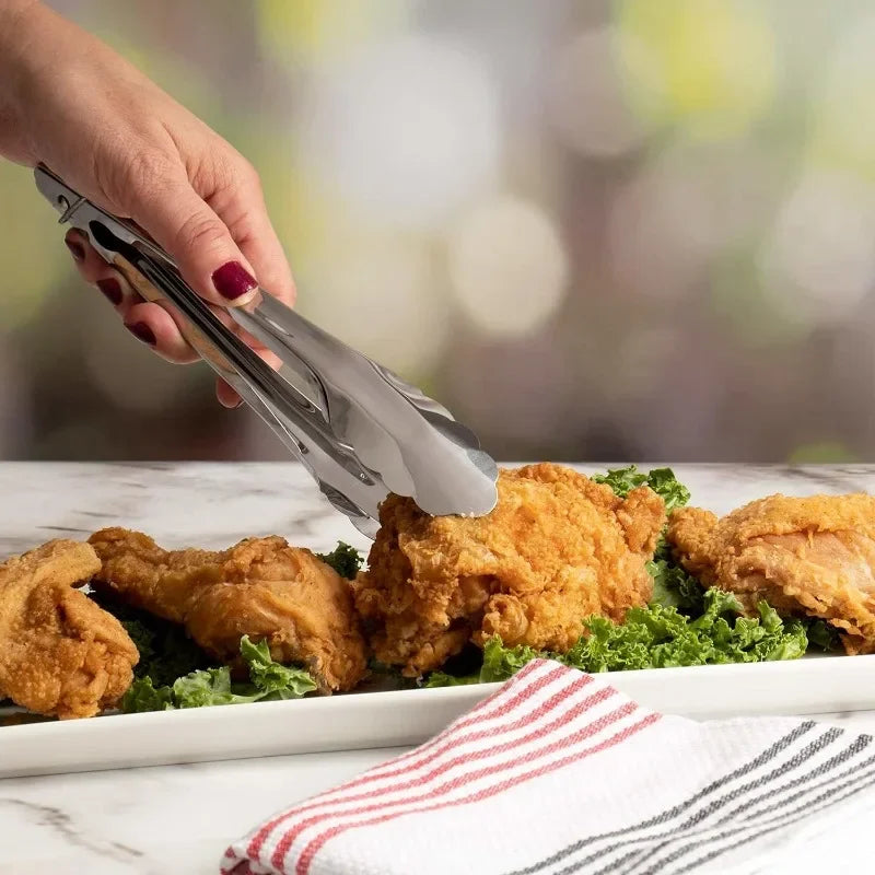 Stainless Steel Food Tongs Food Grade Meat Steak
