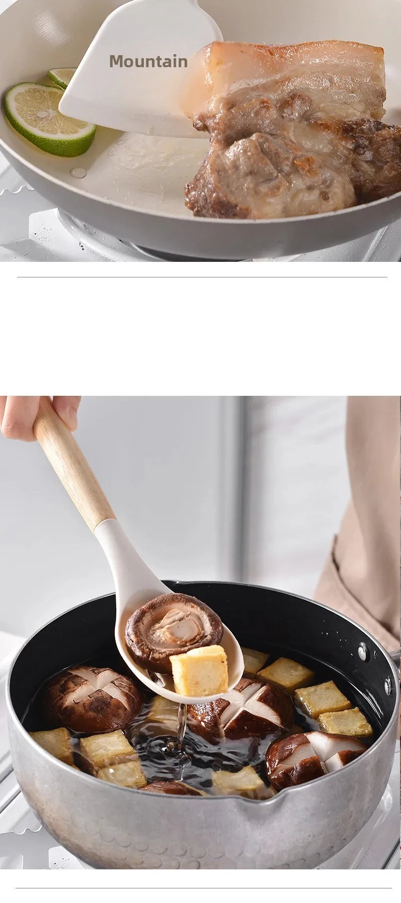 Silicone Kitchenware Cooking Utensils Non-Stick Cookware Spatula