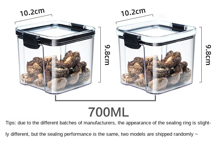 1-4pcs Sealed Jars Organizer Grain Storage Boxes Large