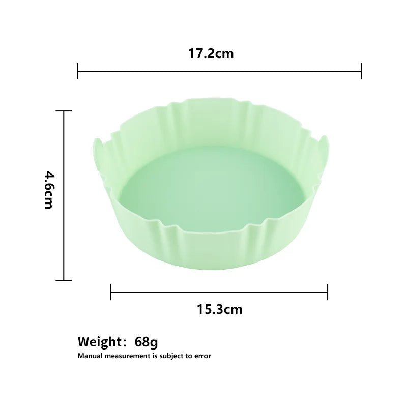 17cm Reusable Airfryer Pan Liner Silicone Air Fryers