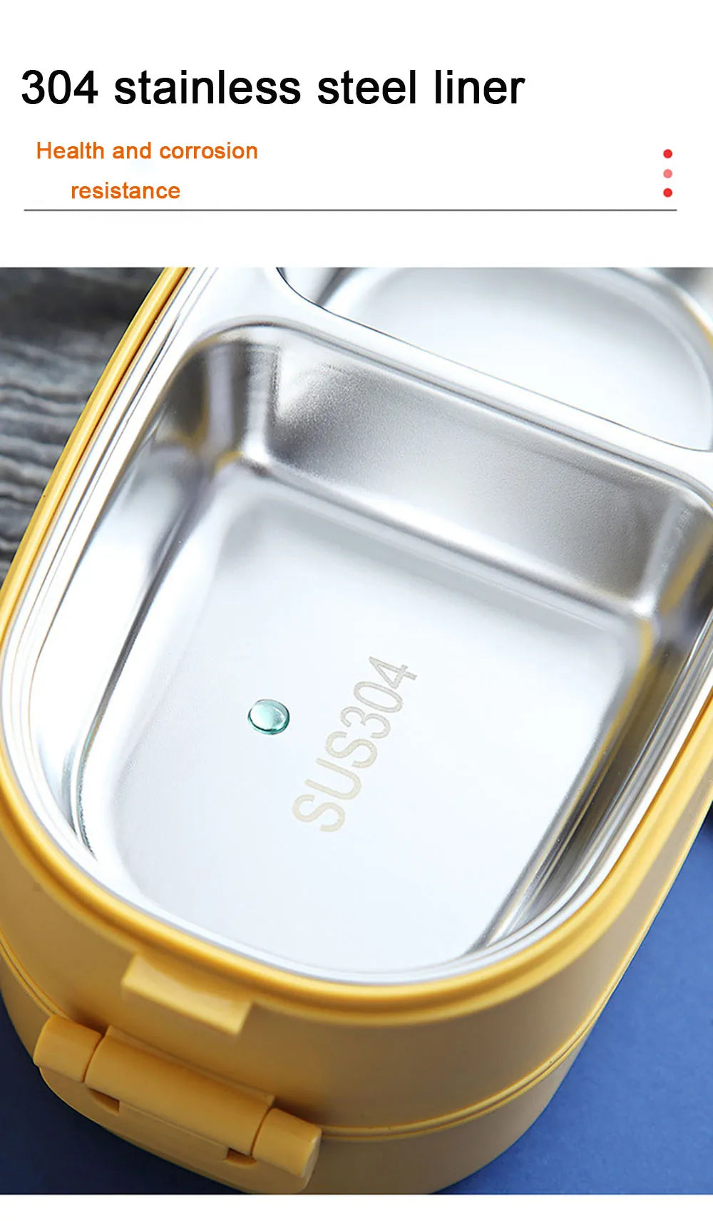 Multi-Layer Bento Box Thermal 304 Stainless Steel Lunch