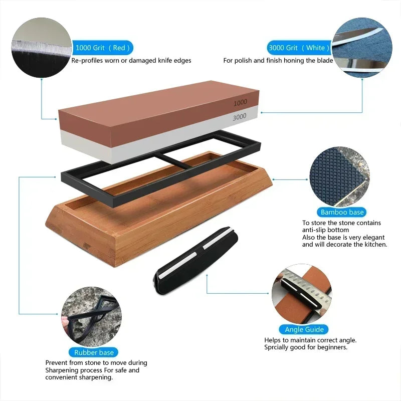 In Professional Sharpening Stones Knife Sharpener Double-Side