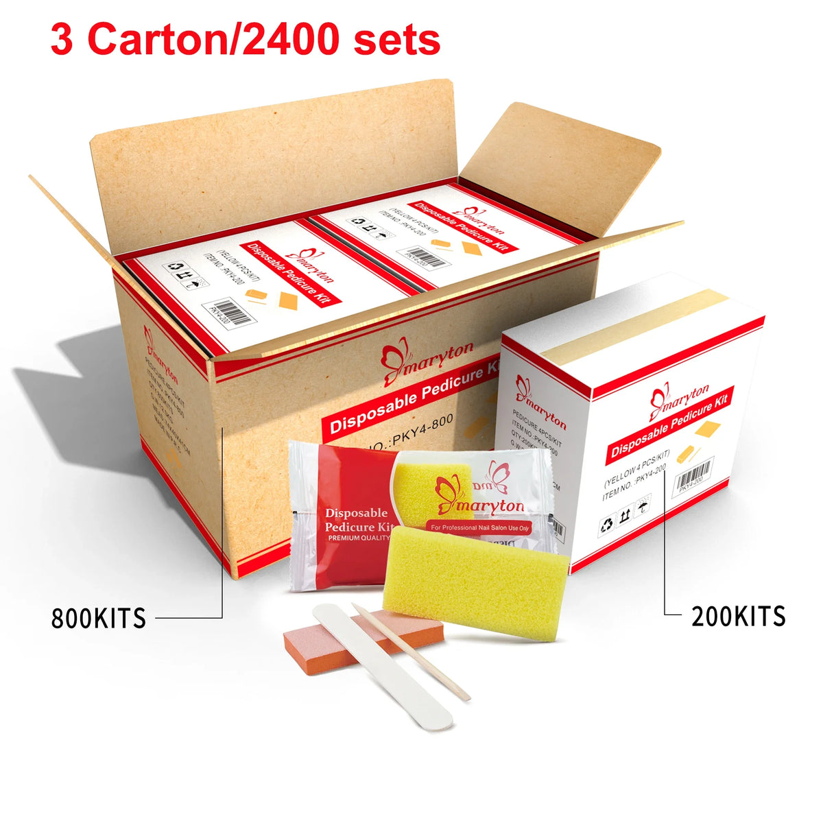 800 Sets/Carton Disposable Pedicure Kits Nail Sets Sand