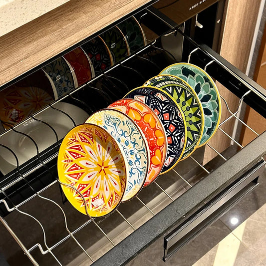 6pcs- Ceramic Bohemia Plate Salad Plate Appetizer Serving