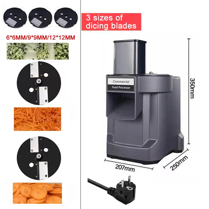 Commercial Vegetable Chopper In1 Electric Cutting Machine Carrot
