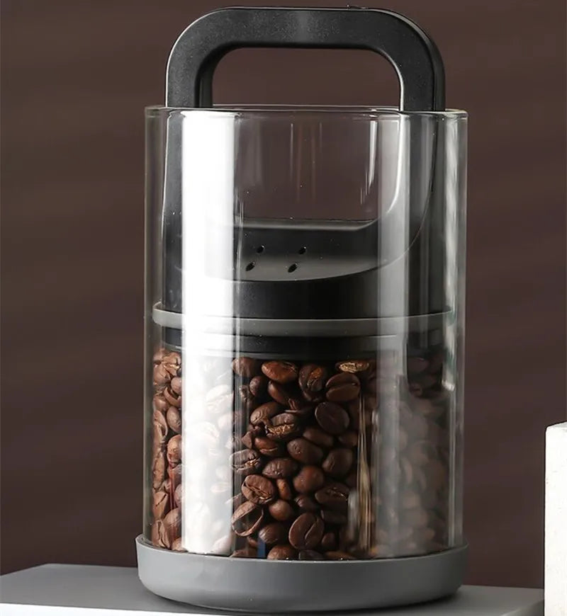 Glass Airtight Canister Food Container Tea Coffee Beans