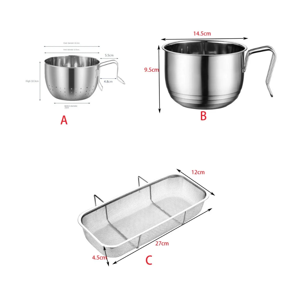 Helper Sink Drain Basket Hanging Type Storage Drying