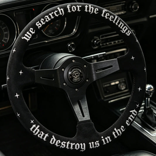 350mm Sports Classic Steering Wheel Holes Black Spoke