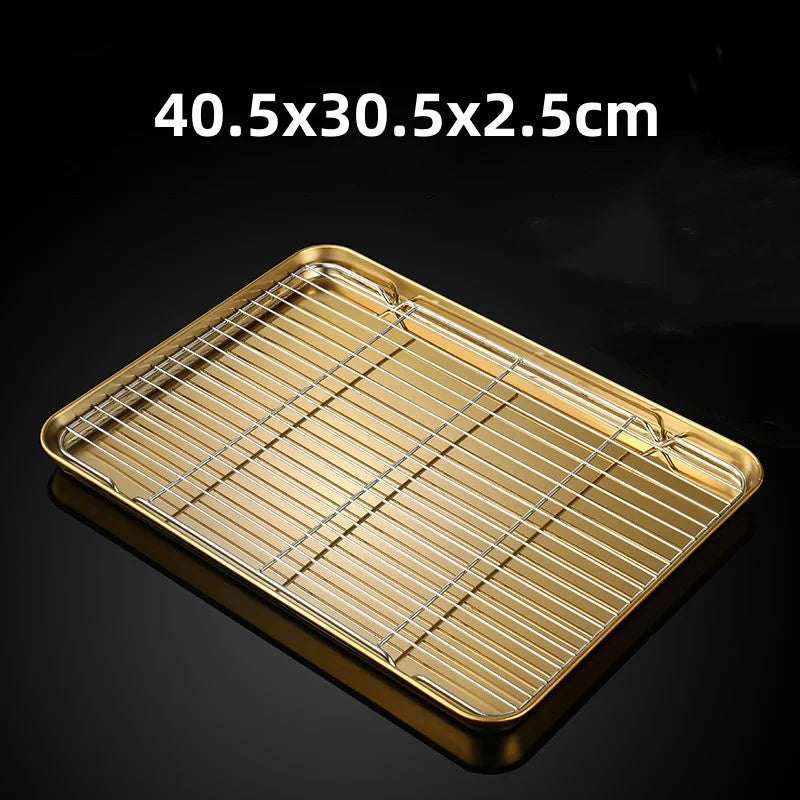 304 Stainless Steel Baking Tray Plate Bbq Tray